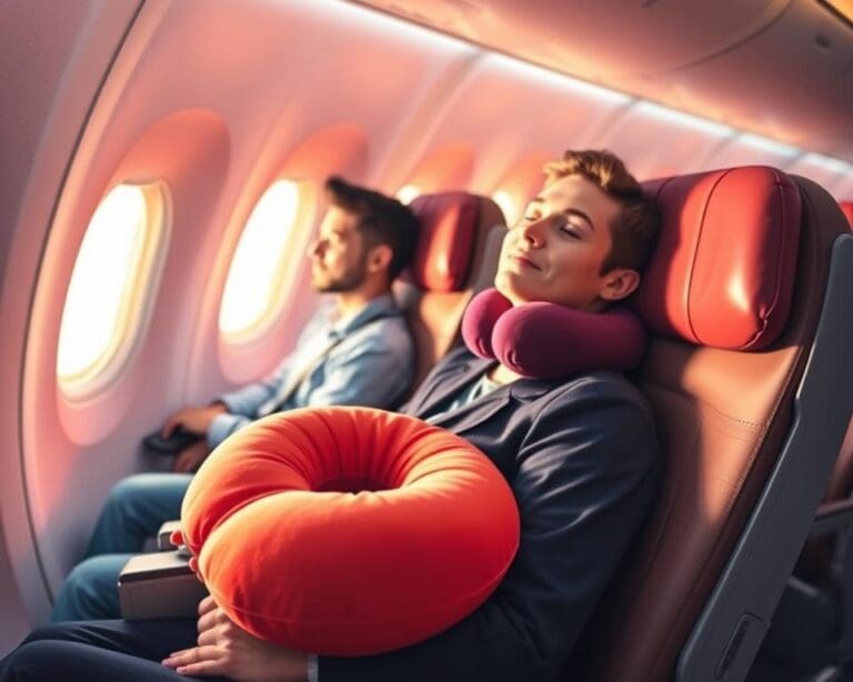 Is een reiskussen nodig bij lange vluchten?