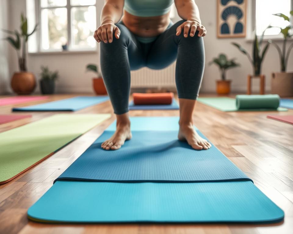 Welke yogamat biedt voldoende grip?