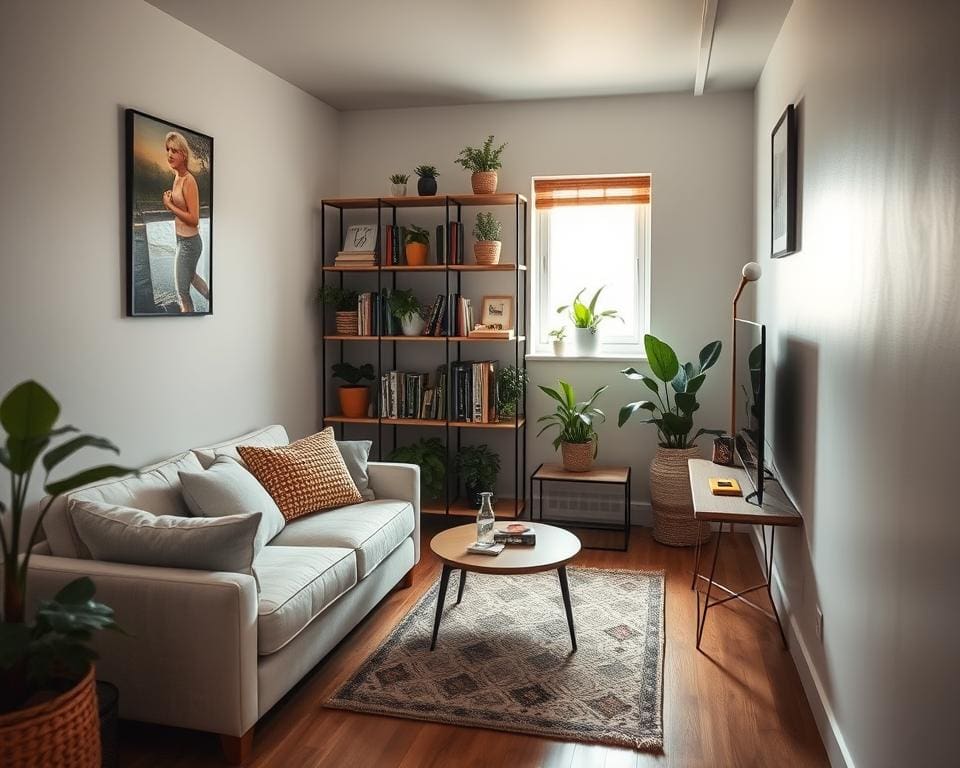 Hoe richt je een kleine woonkamer praktisch in?