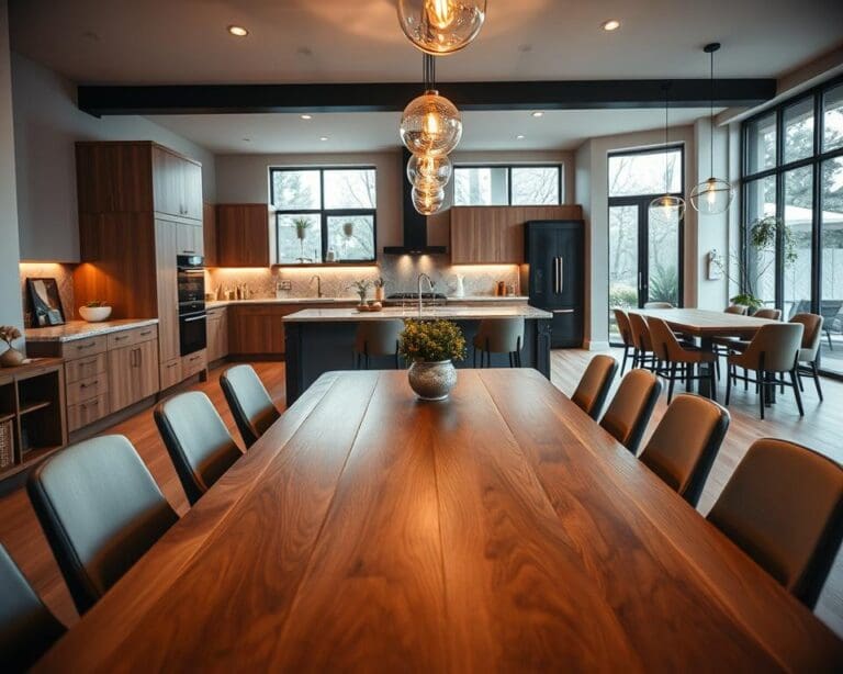 Welke eettafel past bij een open woonkeuken?