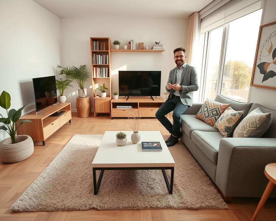 kleine woonkamer inrichten