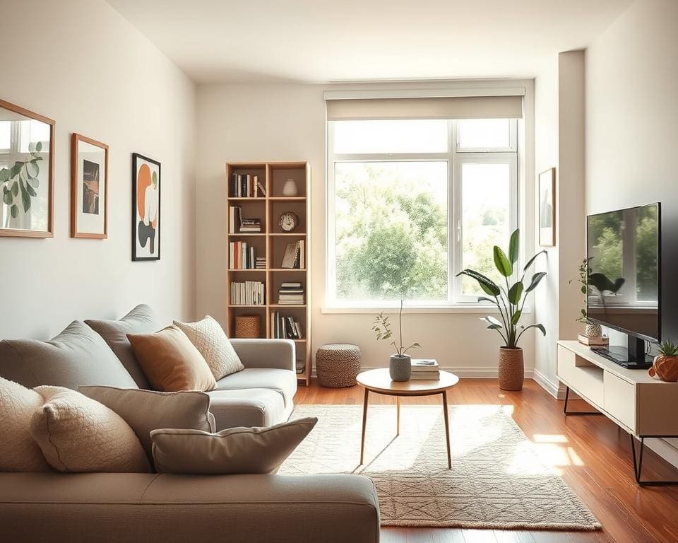 kleine woonkamer inrichten