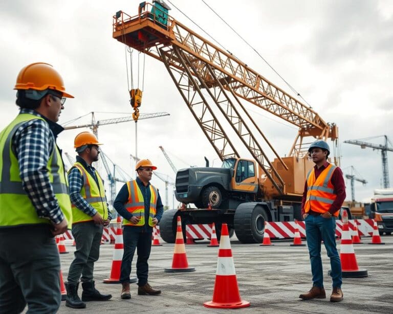 veilige kraantoegang zwaar materieel