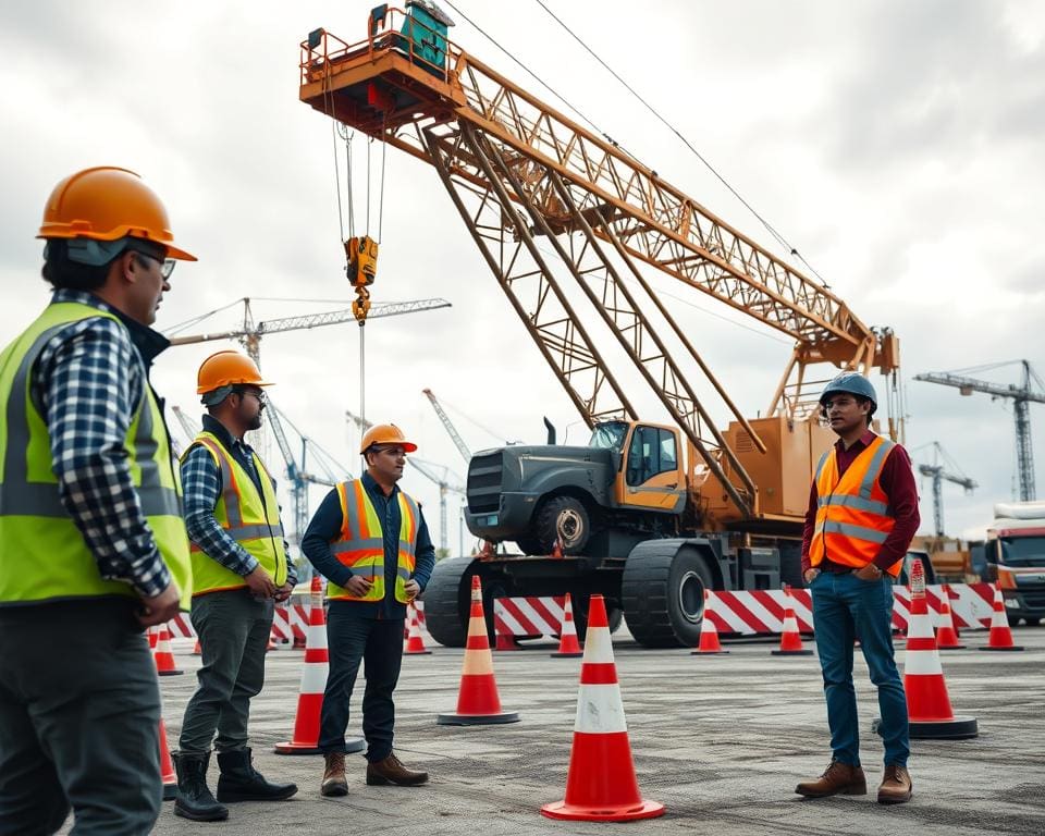 veilige kraantoegang zwaar materieel