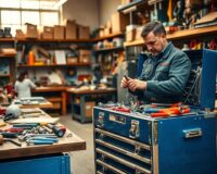 gereedschapswagen met gereedschap