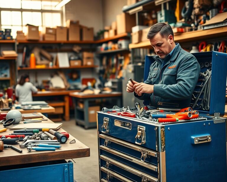 gereedschapswagen met gereedschap