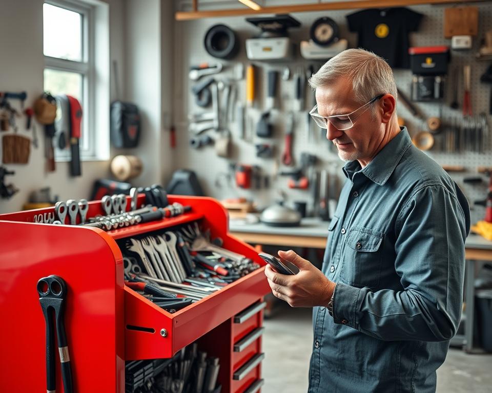 gereedschapswagen werkplaats